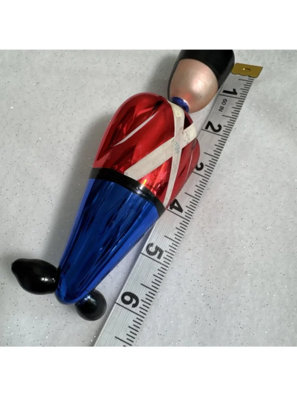 Vintage Hand-Blown Glass Toy Soldier Ornament 6